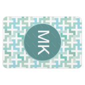 シーフオムグリーンジオメトリック マグネット (横)