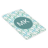 シーフオムグリーンジオメトリック マグネット (右側)