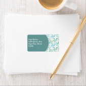 シーフオムグリーンジオメトリック ラベル (インサイチュ)