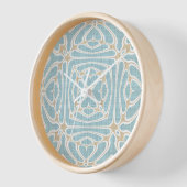 シーフオムグリーンタウペブラウンお尻ボヘミアンバリアート 壁時計 (傾斜)