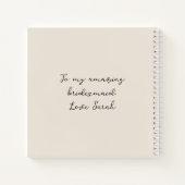 シーフオムグリーンミントハートスクエアノート ノートブック (裏面)