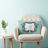 シーフオムグリーンモノグラムの ランバークッション (椅子)