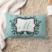 シーフオムグリーンモノグラムの ランバークッション (ブランケット)