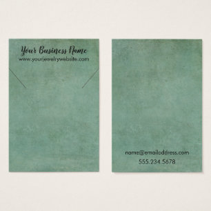 シーフオムグリーンヴィンテージグランジネックレスホルダーカード