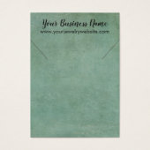 シーフオムグリーンヴィンテージグランジネックレスホルダーカード (正面)