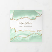 シーフオムグリーン瑪瑙3折パンフレット 三つ折りカード (カバー)