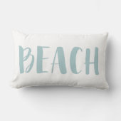 シーフオムグリーン航海のストライプビーチハウス ランバークッション (正面)