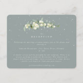 シーフオムスノーベリー+ユーカリウェディングレセプション エンクロージャーカード (正面)