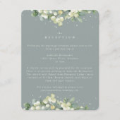 シーフオムスノーベリー+ユーカリウェディングレセプション エンクロージャーカード (正面)