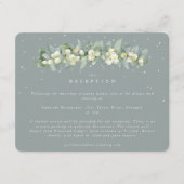 シーフオムスノーベリー+ユーカリプトゥスガーランド披露宴 エンクロージャーカード (正面)