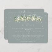 シーフオムスノーベリー+ユーカリプトゥスガーランド披露宴 エンクロージャーカード (正面/裏面)