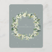 シーフオムスノーベリー+ユーカリ結婚のリハーサル エンクロージャーカード (裏面)