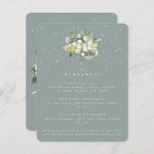 シーフオムスノーベリー+ユーカリ結婚のリハーサル エンクロージャーカード (正面/裏面)