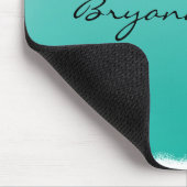 シーフオムティール(緑がかった色)ビーチ海シーシェルマウスパッド マウスパッド (コーナー)