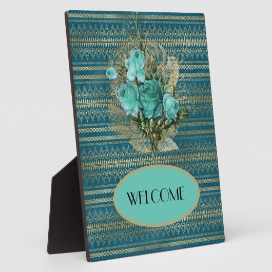 シーフオムバラブーケウェルカムテーブルトップ フォトプラーク (側面)