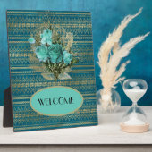 シーフオムバラブーケウェルカムテーブルトップ フォトプラーク (側面)