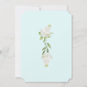 シーフオムホワイトアジサイ結婚フローラ詳細 招待状 (裏面)