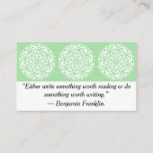 シーフオムマンダラ 名刺 (裏面)