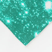 シーフオムミントグリーンスターズフリースブランケット フリースブランケット (角)