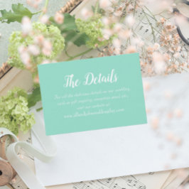 シーフシンプルォームスタイル結婚詳細 エンクロージャーカード