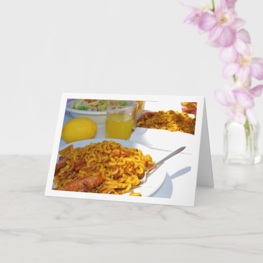 シーフスペインのード料理 カード (蘭)