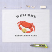 シーフモダンィードウェルカムレッドカニコーン名前をカスタムする 薄葉紙 (クラフト)