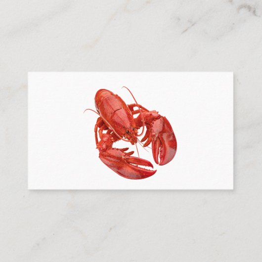 シーフモダンィードレストランロブスターテーマ 名刺 (裏面)