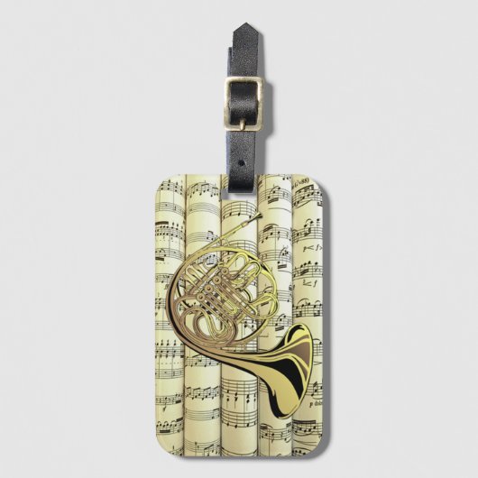 シーフランスのト転がンの音 ラゲッジタグ (正面縦)