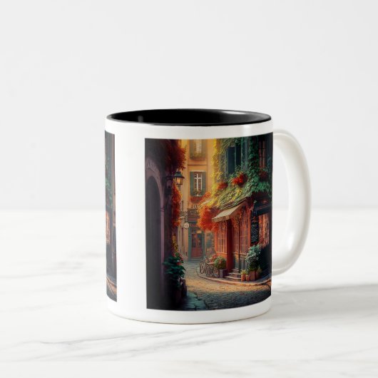 シーフランスのンTwo-Tone Mug, 11 oz ツートーンマグカップ (正面右)