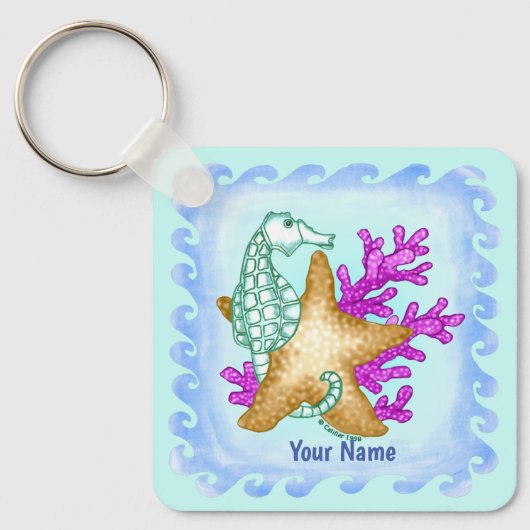 シーフレンズシーホース キーホルダー (正面)