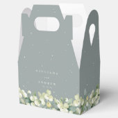 シーフロムグリーンスノーベリー+ユーカリプトゥスウィンターウェディング フェイバーボックス (オープン)