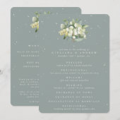 シーフロムグリーンスノーベリー+ユーカリプトゥスウィンターウェディング プログラム (正面/裏面)