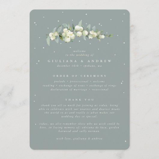 シーフロムグリーンスノーベリー+ユーカリプトゥス結婚ステム プログラム (正面)