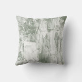 シーフロムグリーン&ホワイト抽象芸術デコールピロー クッション (裏面)
