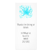 シーフードのテーマの昇進カード ラックカード (裏面)