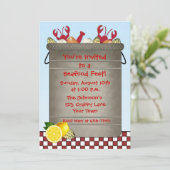 シーフードのパーティー 招待状 (スタンド正面)