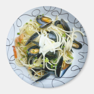 シーフードのムラサキ貝のパスタのヌードル冷却装置磁石 マグネット