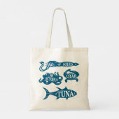 シーフードのロゴ トートバッグ (裏面)