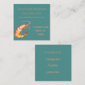 シーフードの名刺 スクエア名刺 (正面/裏面)