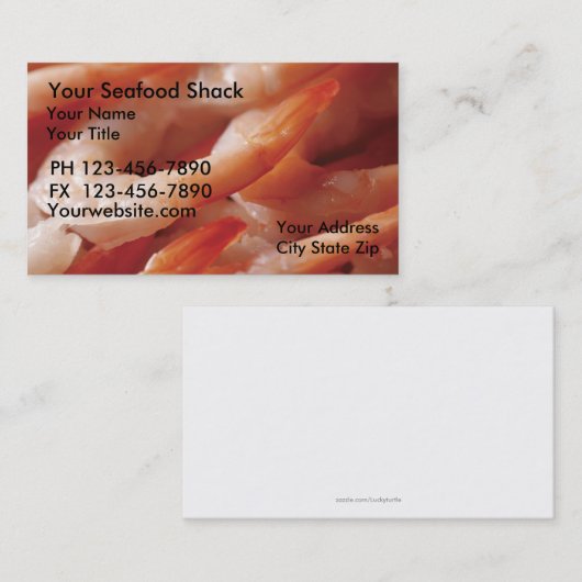 シーフードの名刺 名刺 (正面/裏面)