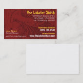 シーフードの飲食業カード 名刺 (正面/裏面)