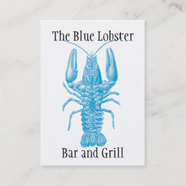 シーフードまたは魚釣りのテーマ 名刺