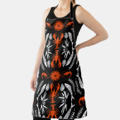 シーフードアートデコールプリント エプロン (インサイチュ)