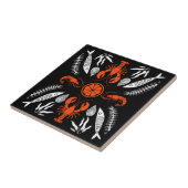 シーフードアートデコールプリント タイル (側面)