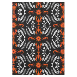 シーフードアートデコールプリント テーブルクロス