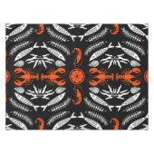 シーフードアートデコールプリント テーブルクロス (正面(横))