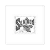 シーフードウッドアートスタンプ ラバースタンプ (インプリント)