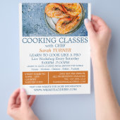 シーフードエビ、料理広告クラス チラシ (手)