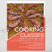 シーフードエビ、料理広告クラス チラシ (正面)