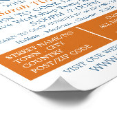 シーフードエビ、料理広告クラス ポスター (角)